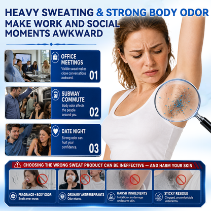 Hiskin® 2-in-1 Advanced Sweat Control & Deodorant Microneedle Patches — For All Genders · Aluminum-Free · Natural Odor Control