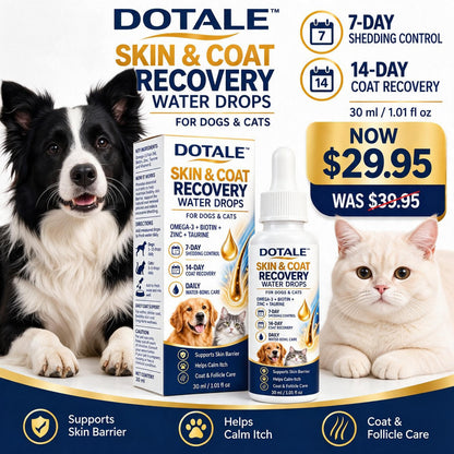 DOTALE™ Skin & Coat Recovery Water Drops for Dogs and Cats