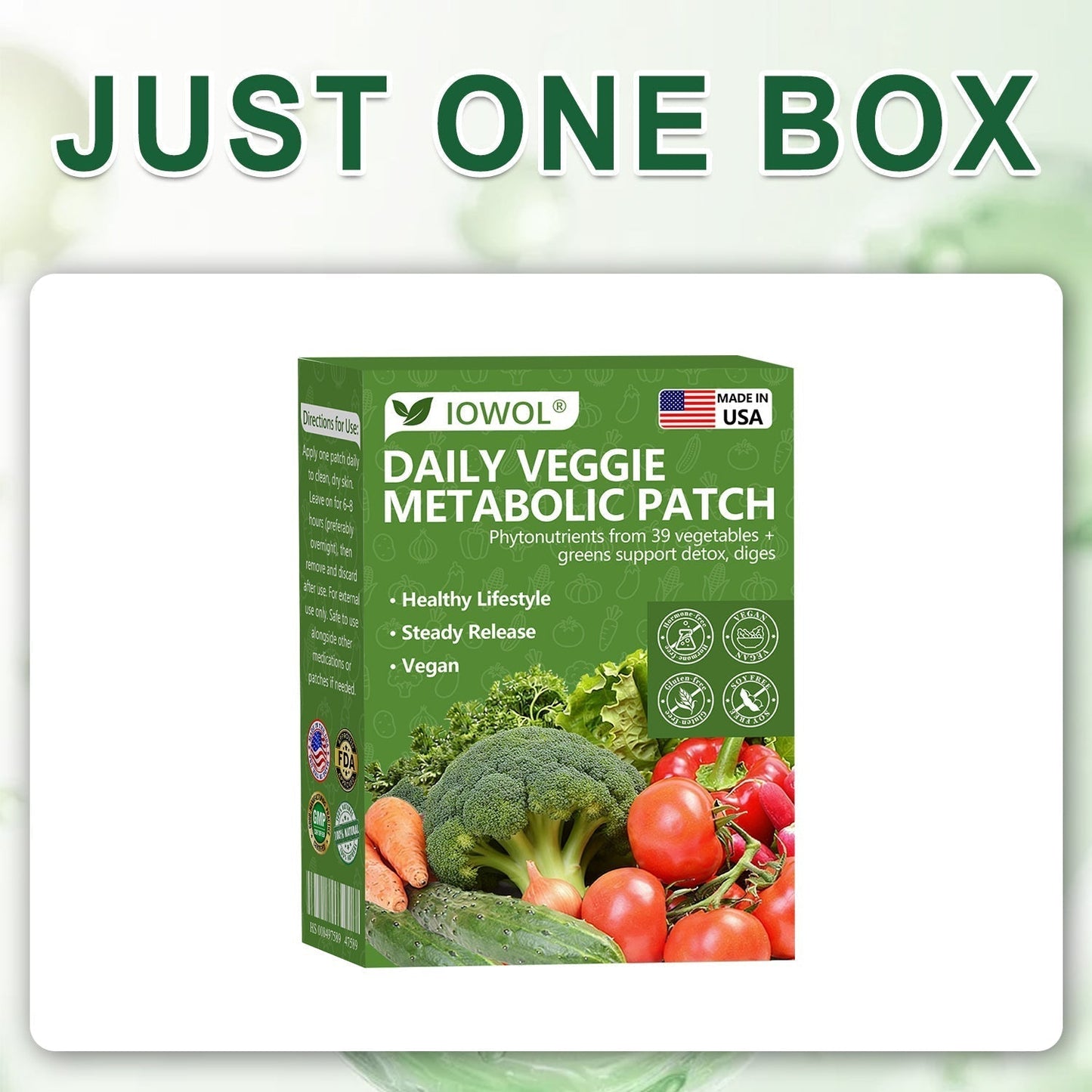 🥦𝐎𝐟𝐟𝐢𝐜𝐢𝐚𝐥 𝐒𝐭𝐨𝐫𝐞 | 𝐈𝐎𝐖𝐎𝐋® 𝐃𝐚𝐢𝐥𝐲 𝐕𝐞𝐠𝐞𝐭𝐚𝐛𝐥𝐞 𝐌𝐞𝐭𝐚𝐛𝐨𝐥𝐢𝐜 𝐏𝐚𝐭𝐜𝐡 𝐮𝐬𝐞𝐬 𝐨𝐫𝐠𝐚𝐧𝐢𝐜 𝐯𝐞𝐠𝐞𝐭𝐚𝐛𝐥𝐞 𝐞𝐱𝐭𝐫𝐚𝐜𝐭𝐬 𝐚𝐧𝐝 𝐩𝐡𝐲𝐭𝐨𝐧𝐮𝐭𝐫𝐢𝐞𝐧𝐭𝐬 𝐟𝐫𝐨𝐦 𝟑𝟗 𝐯𝐞𝐠𝐞𝐭𝐚𝐛𝐥𝐞𝐬 + 𝐠𝐫𝐞𝐞𝐧𝐬 𝐭𝐨 𝐬𝐮𝐩𝐩𝐨𝐫𝐭 𝐝𝐞𝐭𝐨𝐱, 𝐝𝐢𝐠𝐞𝐬𝐭𝐢𝐨𝐧 & 𝐦𝐞𝐭𝐚𝐛𝐨𝐥𝐢𝐜 𝐫𝐞𝐬𝐞𝐭, 𝐚𝐧𝐝 𝐛𝐨𝐨𝐬𝐭 𝐞𝐧𝐞𝐫𝐠𝐲 𝐟𝐨𝐫 𝐚𝐥𝐥-𝐝𝐚𝐲 𝐰𝐞𝐥𝐥𝐧𝐞𝐬𝐬.