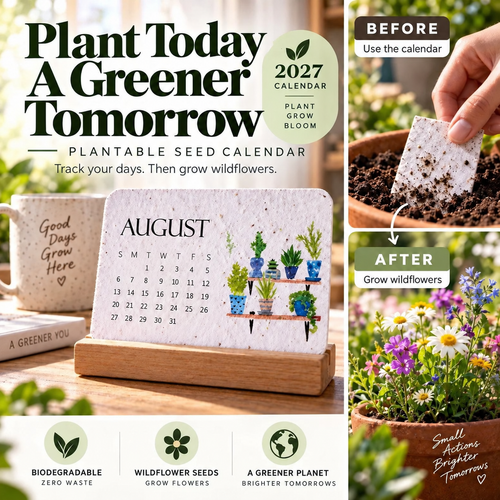 🌱Eco-Friendly Plantable “Timeless” Seed Calendar 2027