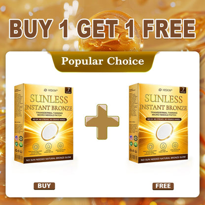 ☀️ Hiskin® Sunless Bronze Tanning Microneedle Patch | One Patch Daily · Gradual Bronze Glow Over 2–4 Weeks ✅ No UV, No Orange, No Streaks, No DHA, No Mess.