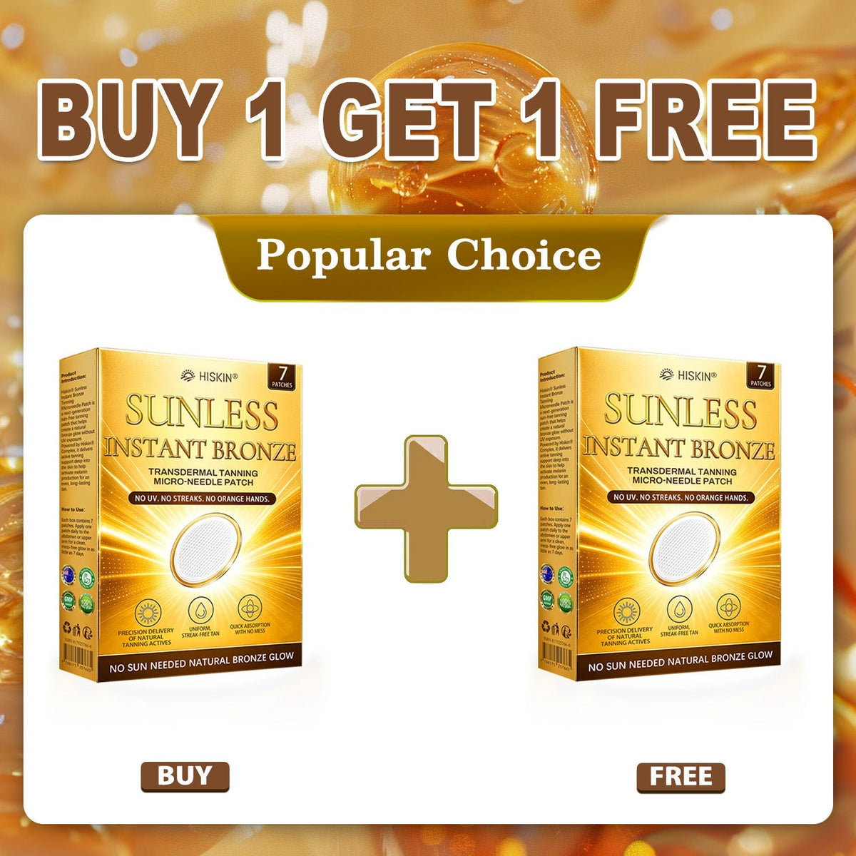 Hiskin® Sunless Bronze Patches