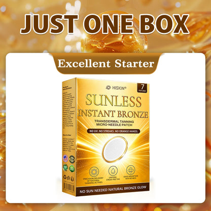 ☀️ Hiskin® Sunless Bronze Tanning Microneedle Patch | One Patch Daily · Gradual Bronze Glow Over 2–4 Weeks ✅ No UV, No Orange, No Streaks, No DHA, No Mess.