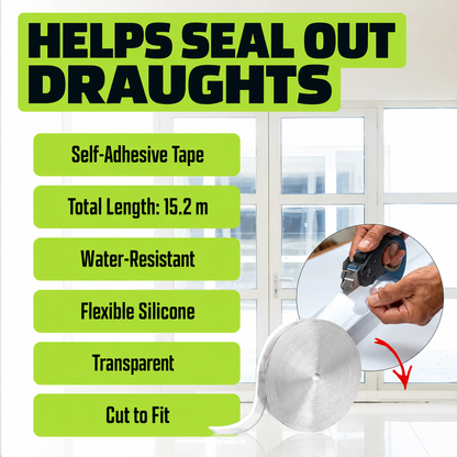 DOTALE transparent silicone draught seal tape features