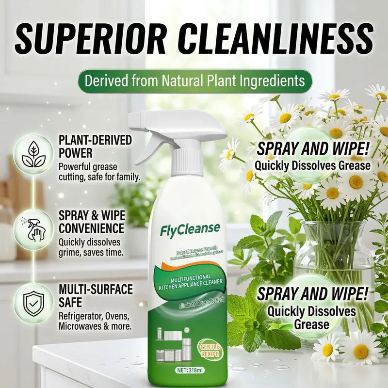 FlyCleanse kitchen grease cleaner spray image 4