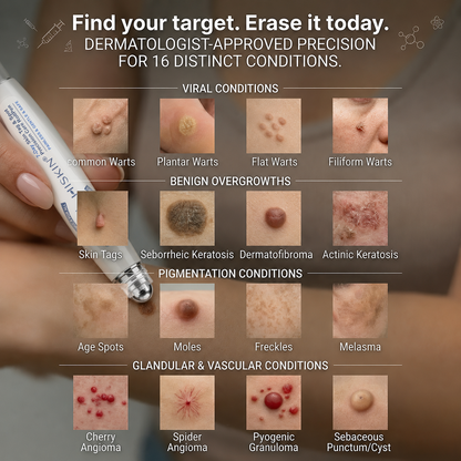 𝐇𝐈𝐒𝐊𝐈𝐍®👩‍⚕️【30%OFF only today】 𝟕-𝐃𝒂𝘆 𝐒𝗸𝐢𝐧 𝐓𝒂𝗴 & 𝐒𝐩𝙤𝐭 𝐄𝐫𝒂𝐬𝙚𝐫 Painless & Scar-Free Advanced Imperfection Removal Rollerball Pen