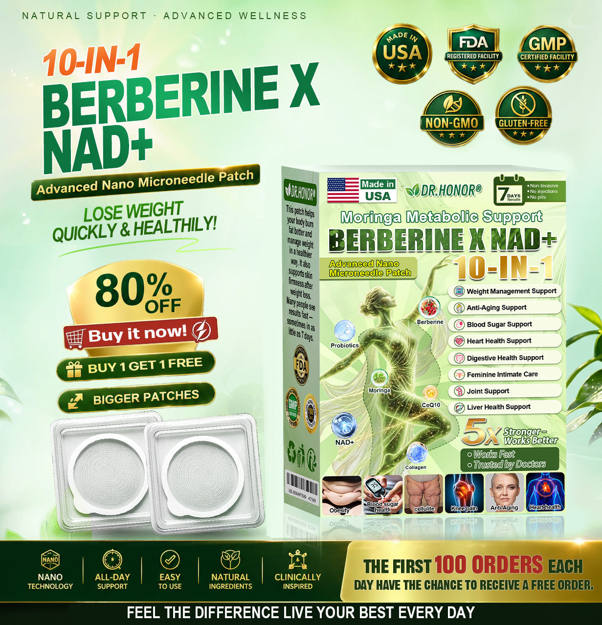 𝑶𝒇𝒇𝒊𝒄𝒊𝒂𝒍 𝑺𝒕𝒐𝒓𝒆  |🍀🍀𝐃𝐑.𝐇𝐎𝐍𝐎𝐑® 𝗠𝗼𝗿𝗶𝗻𝗴𝗮 · 𝗕𝗲𝗿𝗯𝗲𝗿𝗶𝗻𝗲 × 𝗡𝗔𝗗+ 𝟏𝟎-𝐢𝐧-𝟏 𝐀𝐝𝐯𝐚𝐧𝐜𝐞𝐝 𝐍𝐚𝐧𝐨 𝐌𝐢𝐜𝐫𝐨𝐧𝐞𝐞𝐝𝐥𝐞 𝐏𝐚𝐭𝐜𝐡  🇺🇸 (𝐉𝐮𝐬𝐭 𝐨𝐧𝐜𝐞 𝐚 𝐝𝐚𝐲, 𝐯𝐢𝐬𝐢𝐛𝐥𝐞 𝐜𝐡𝐚𝐧𝐠𝐞𝐬 𝐢𝐧 𝟕 𝐝𝐚𝐲𝐬）𝘽𝙚𝙧𝙗𝙚𝙧𝙞𝙣𝙚 + 𝙈𝙤𝙧𝙞𝙣𝙜𝙖 𝙁𝙤𝙧𝙢𝙪𝙡𝙖 ✅ 𝐅𝐨𝐫 𝐨𝐛𝐞𝐬𝐢𝐭𝐲, 𝗟𝗼𝗼𝘀𝗲 𝘀𝗸𝗶𝗻,𝐝𝐢𝐚𝐛𝐞𝐭𝐞𝐬, 𝐬𝐥𝐞𝐞𝐩 𝐚𝐩𝐧𝐞𝐚, 𝐣𝐨𝐢𝐧𝐭 𝐢𝐬𝐬𝐮𝐞𝐬, 𝐚𝐧𝐝 𝐦𝐨𝐫𝐞💯💯