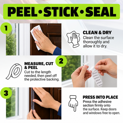 How to clean, cut, peel and apply DOTALE draught seal tape