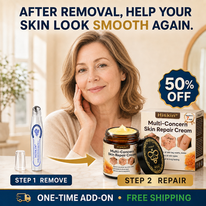 【EXCLUSIVE POST-CARE OFFER】 Target the Spot. Then Help Skin Look Smooth Again. HISKIN® Multi-Concern Skin Repair Cream