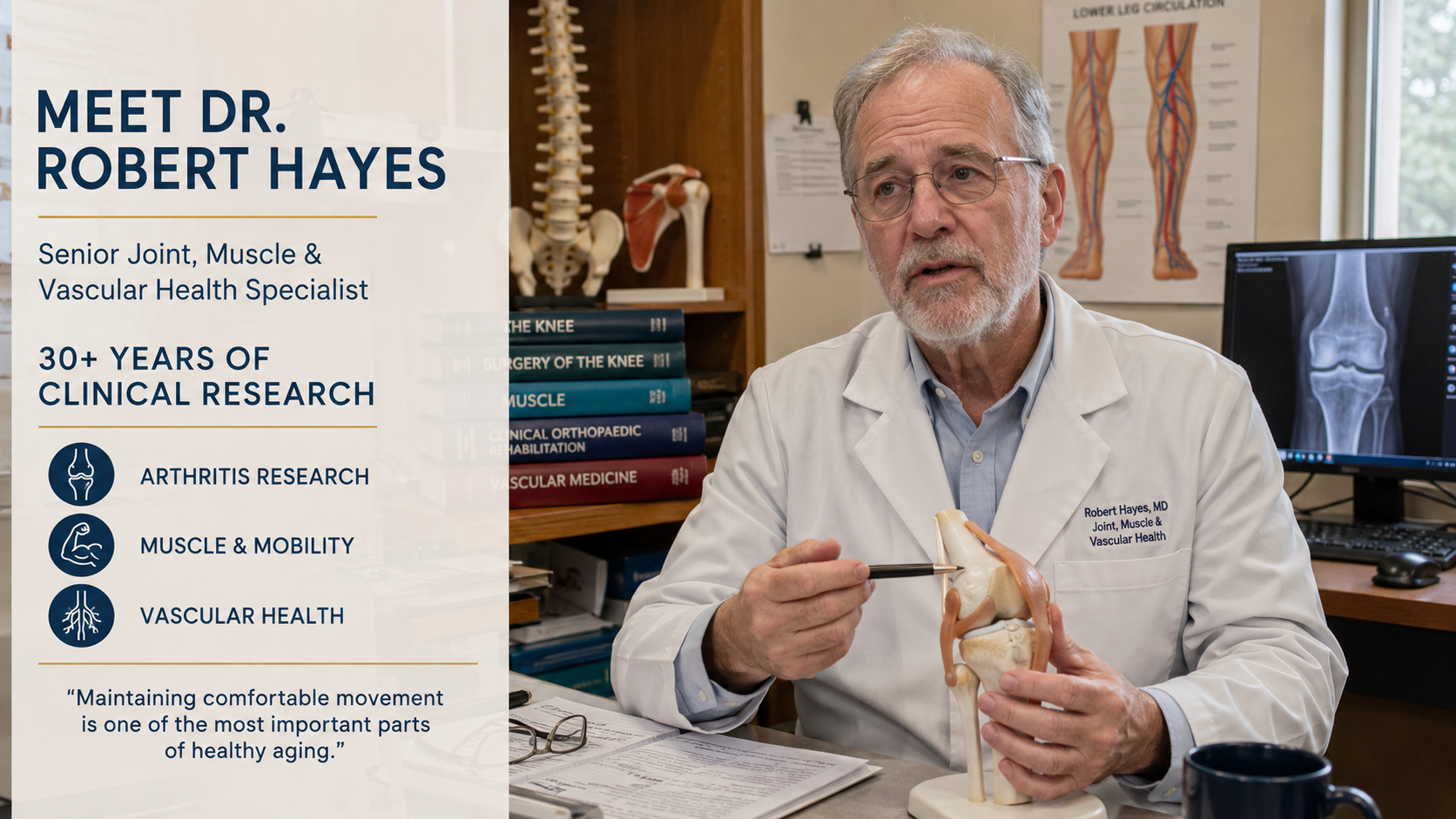 Joint, muscle and vascular health specialist