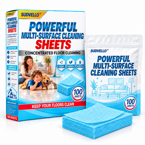🔥SUDVELLO™ Powerful Multi-Surface Cleaning Sheets — For Tough Stains, Stubborn Dirt & Pet Urine Odors