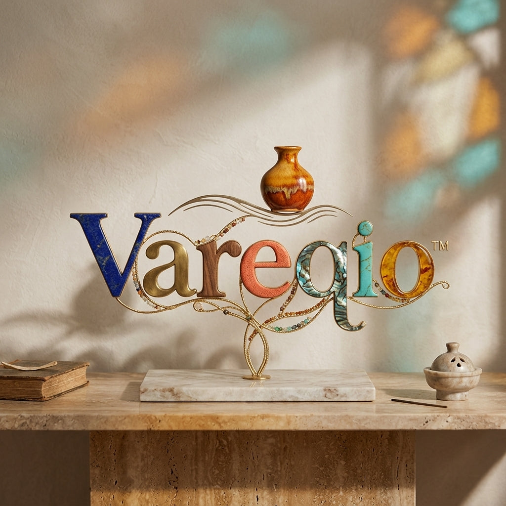Vareqio™ Aurelia Artisan Wordmark Sculpture