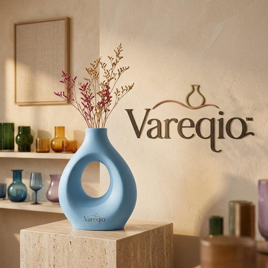 Vareqio™ Celeste Sculptural Ceramic Vase